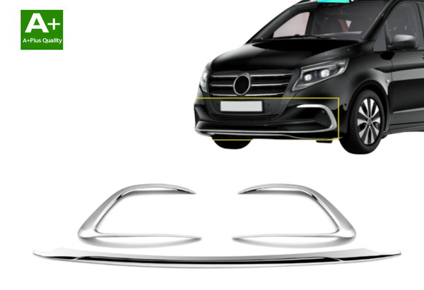 MERCEDES VİTO W447 ÖN TAMPON ALT ÇITASI KROM 2024 2025 2026 2027 - Image 1