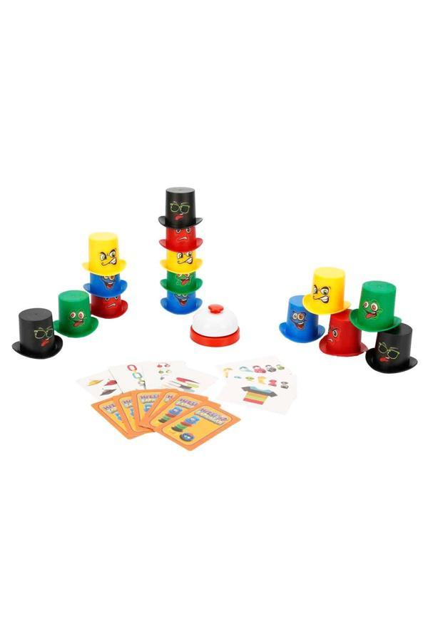 Hızlı Şapkalar Kutu Oyunu - Çocuklar İçin Refleks, Zeka ve Dikkat Geliştirici Eğitici Aile Oyunu - Image 1