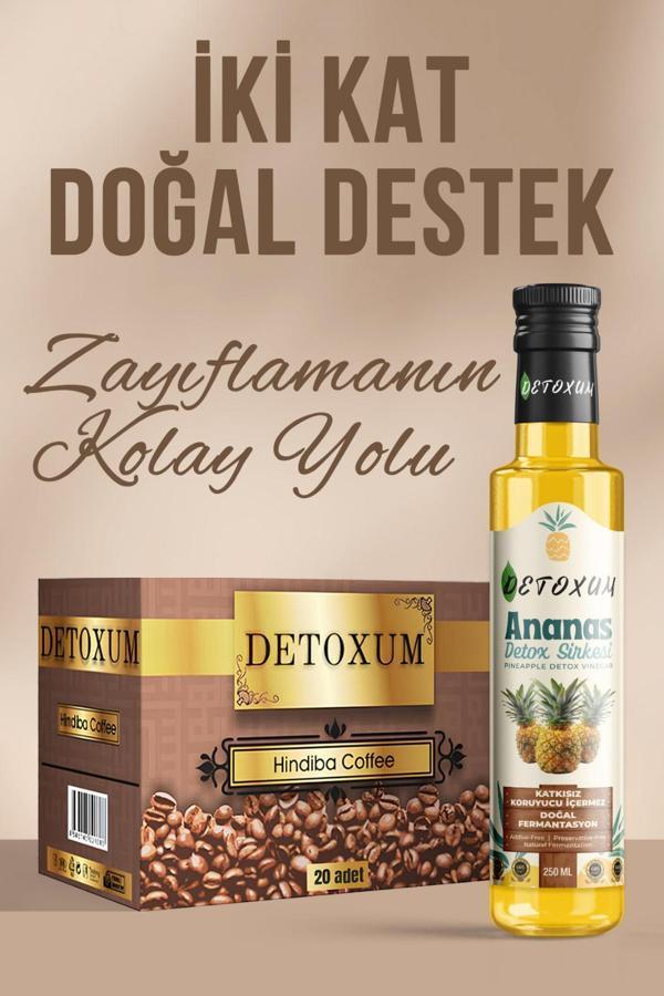  Detoxum hindiba kahve detox sirkesi 2 li set - Image 1
