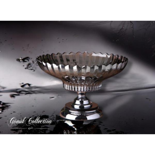 GÖNÜL DEKORATİF KRİSTAL CAM MEYVELİK - Image 1