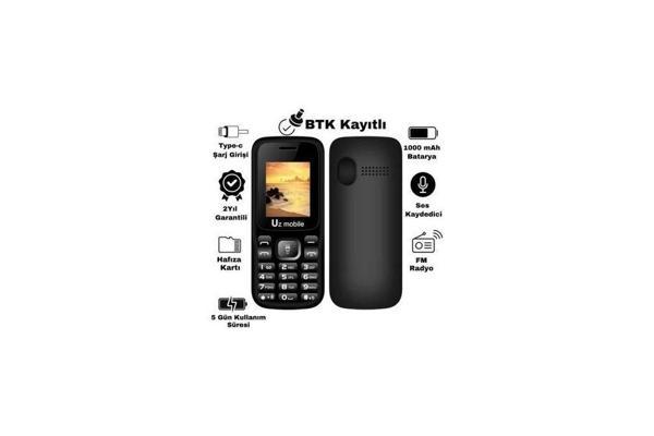 Uz Mobile -Sim Kartlı, Yerli Üretim Tuşlu Telefon Uz Türkiye Garantili - Image 1