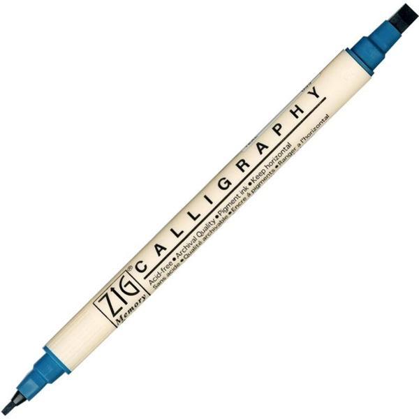 Supertrend Calligraphy Çift Uçlu Kaligrafi Kalemi 2 mm. + 5 mm. 033 Teal - Image 1
