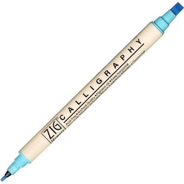 Supertrend Calligraphy Çift Uçlu Kaligrafi Kalemi 2 mm. + 5 mm. 036 Blue Bonnet - Image 1