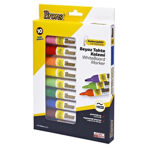 Supertrend Doldurulabilir Tahta Kalemi Seti 10 Renk - Image 1