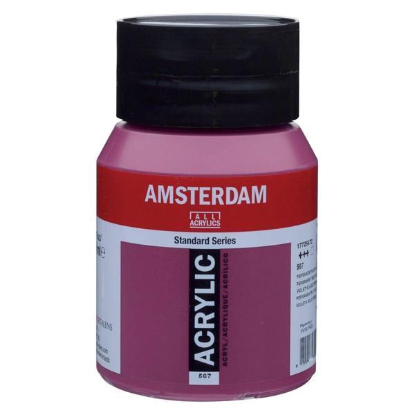 Supertrend Amsterdam Akrilik Boya 500 ml. 567 Permanent Red Violet - Image 1