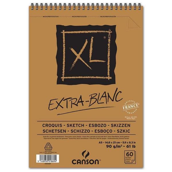Supertrend XL Ekstra Beyaz Eskiz Çizim Defteri 90 gr. A5 60 Sayfa - Image 1