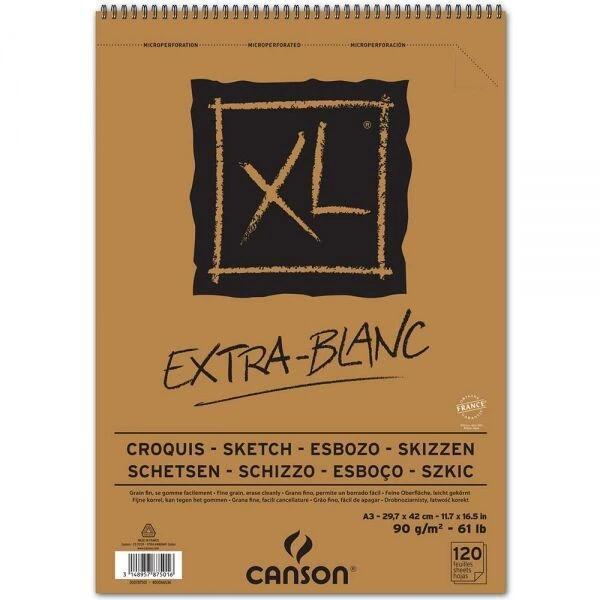 Supertrend XL Ekstra Beyaz Eskiz Çizim Defteri 90 gr. A3 120 Sayfa - Image 1