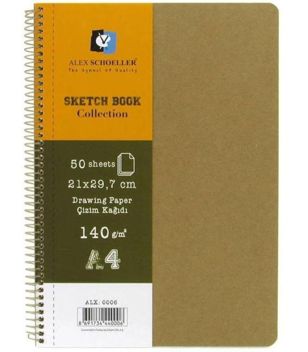 Supertrend Sketchbook Sert Supertrendt Kapak Spiralli Eskiz Çizim Defteri 140 gr. A4 50 yp. - Image 1
