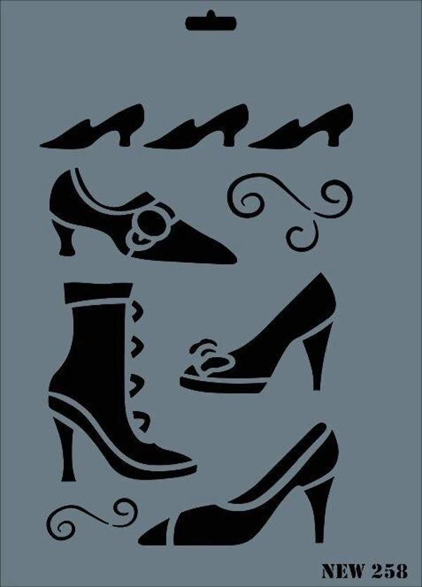 Supertrend Stencil Boyama Şablonu 25x35 cm. NEW-258 - Image 1