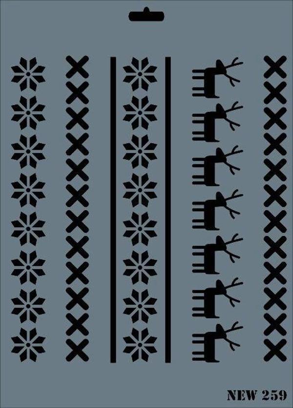 Supertrend Stencil Boyama Şablonu 25x35 cm. NEW-259 - Image 1