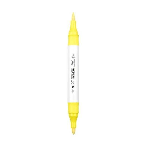 Supertrend Supertrend Acrylic Duo Marker Çift Uçlu Su Bazlı Boyama Markörü No:63 Neon Sarı - Image 1