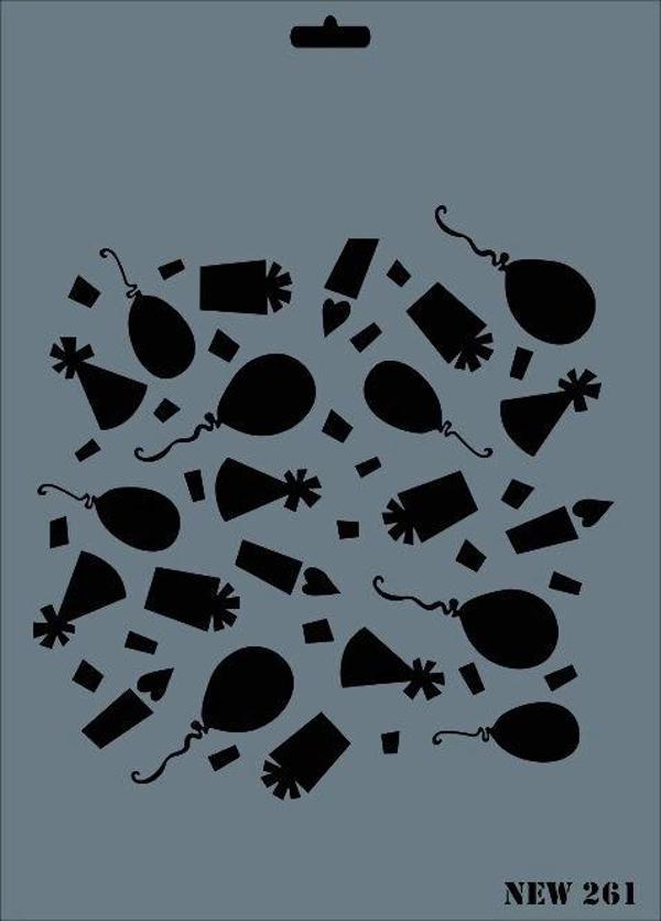 Supertrend Stencil Boyama Şablonu 25x35 cm. NEW-261 - Image 1