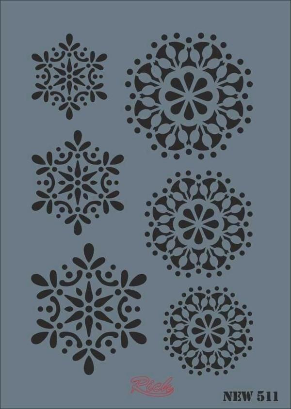 Supertrend Stencil Boyama Şablonu 25x35 cm. NEW-511 - Image 1