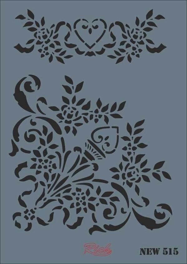 Supertrend Stencil Boyama Şablonu 25x35 cm. NEW-515 - Image 1