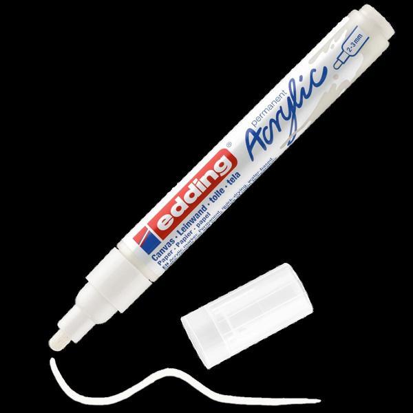 Supertrend 5100 Akrilik Boyama Markörü 2-3 mm TRAFİK BEYAZ - Image 1