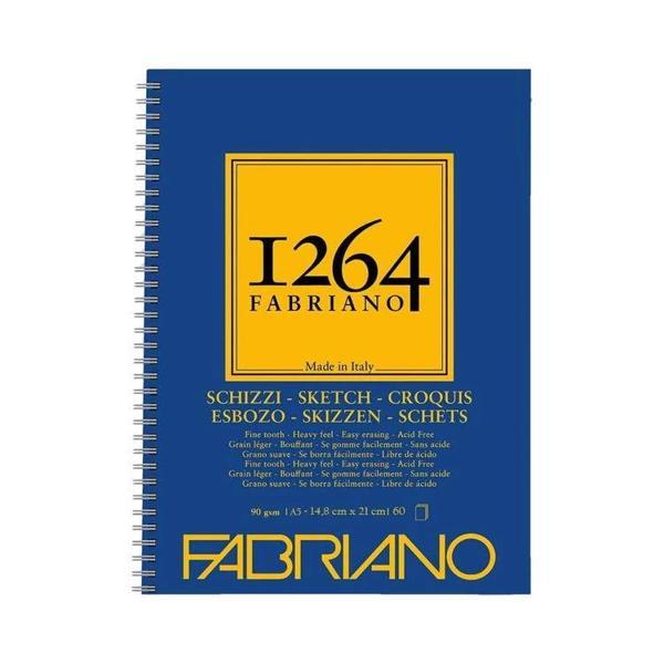 Supertrend 1264 Sketch Paper Yandan Spiralli Eskiz Çizim Defteri 90 gr. A5 60 yaprak - Image 1