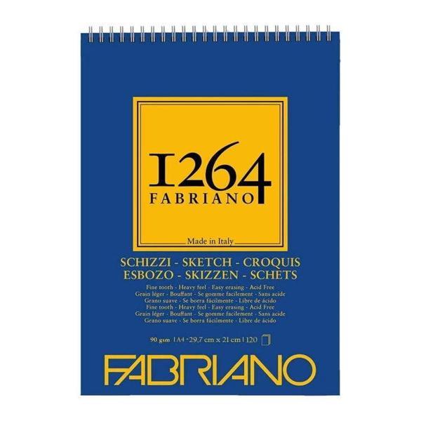 Supertrend 1264 Sketch Paper Üstten Spiralli Eskiz Çizim Defteri 90 gr. A4 120 yaprak - Image 1