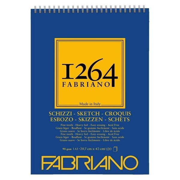 Supertrend 1264 Sketch Paper Üstten Spiralli Eskiz Çizim Defteri 90 gr. A3 120 yaprak - Image 1