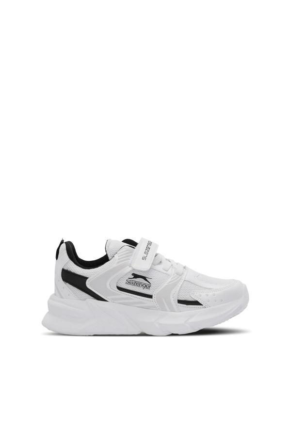 Slazenger KENDALL Unisex Çocuk Cırt Cırtlı Beyaz / Siyah Günlük Spor Ayakkabısı - Image 1