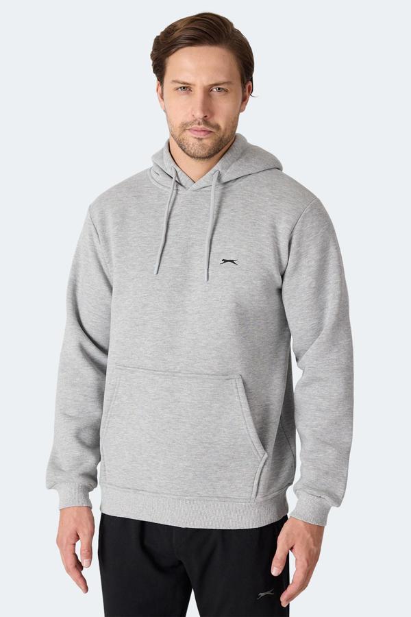 Slazenger MOONLIGHT I Erkek  Gri / Beyaz Sweatshirt - Image 1