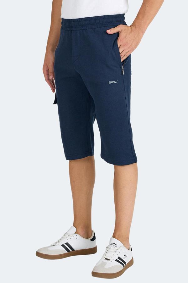 Slazenger NECK I Erkek Cepli Kapri Lacivert Şort - Image 1