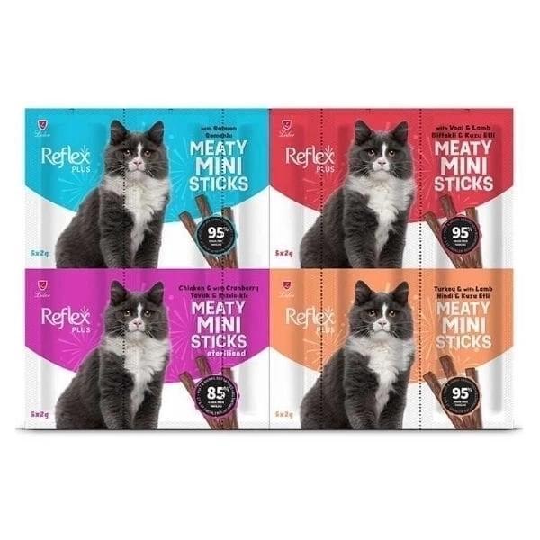 Reflex Plus Mini Mix Karışık Lezzetler Stick Kedi Ödül Maması 40 Gr - Image 1