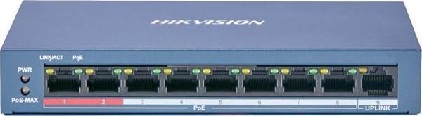 Hikvision DS-3E1309P-EI 8 Port Akıllı Poe Switch - Image 1
