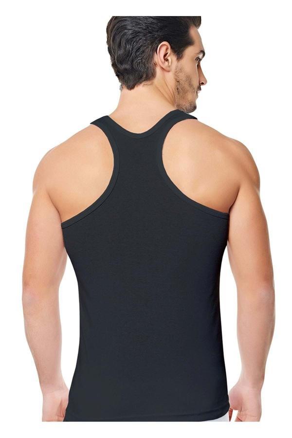 Erkek Pamuklu Ribana Sporcu Atlet 6'lı Paket - Image 1