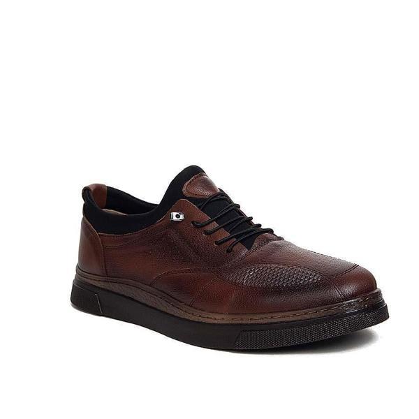 İçi Dışı Hakiki Cilt Deri Ortapedik Taban Lastikli Bağcık Poli Taban Erkek Klasik Ayakkabı Kundura Tarz2000 - Image 1