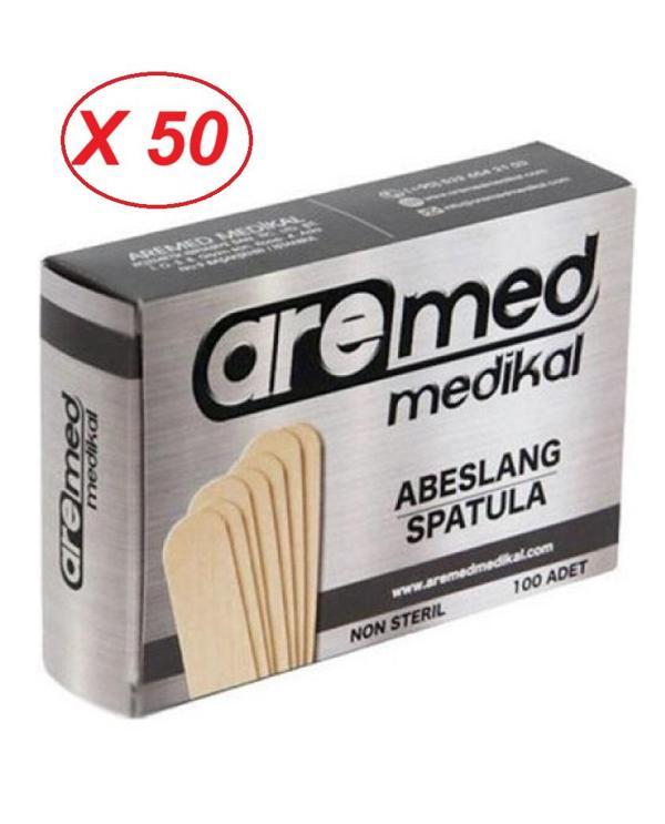 Abeslang tahta 1 Koli 5000 Adet ahşap spatula, 100'lü kutu X 50 - Image 1