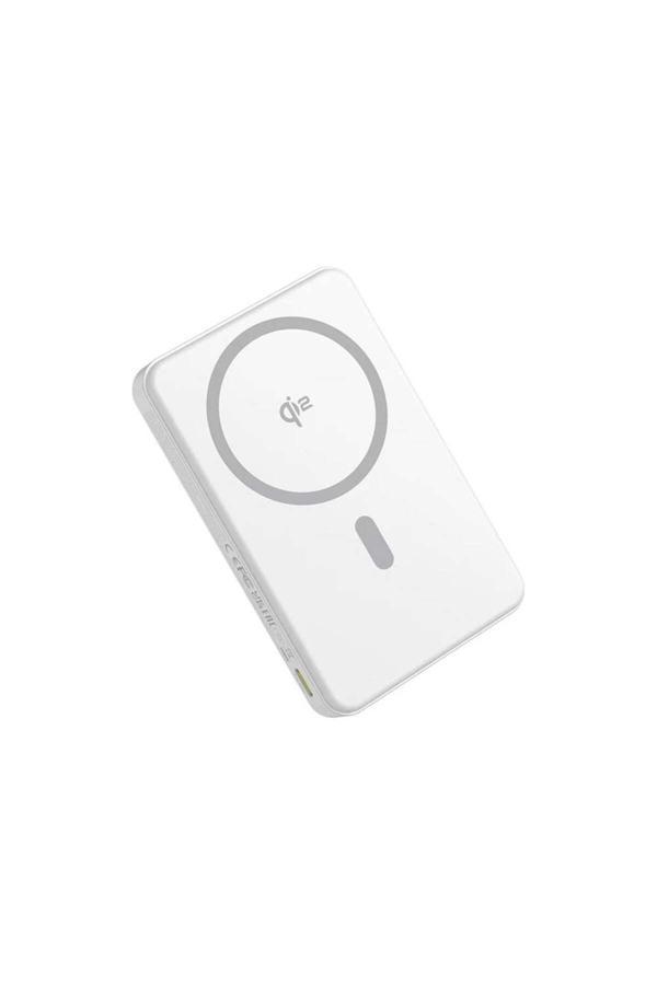 Baseus Airpow Qi2 Manyetik Powerbank 10.000 Mah ( 22.5W - 2 Port ) - Beyaz - Image 1