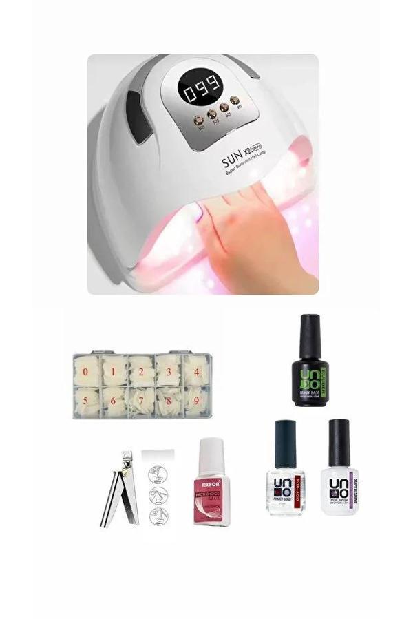 SUN X26 UV MAKİNA,KemikTips,Mxbon,TipsMakası,RubberBase,NonAcid,SuperShine SET - Image 1