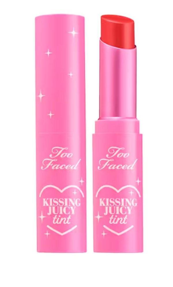 Too Faced Kissing Juicy Tint - Renkli Dudak Balsamı - Sour Watermelon - Image 1