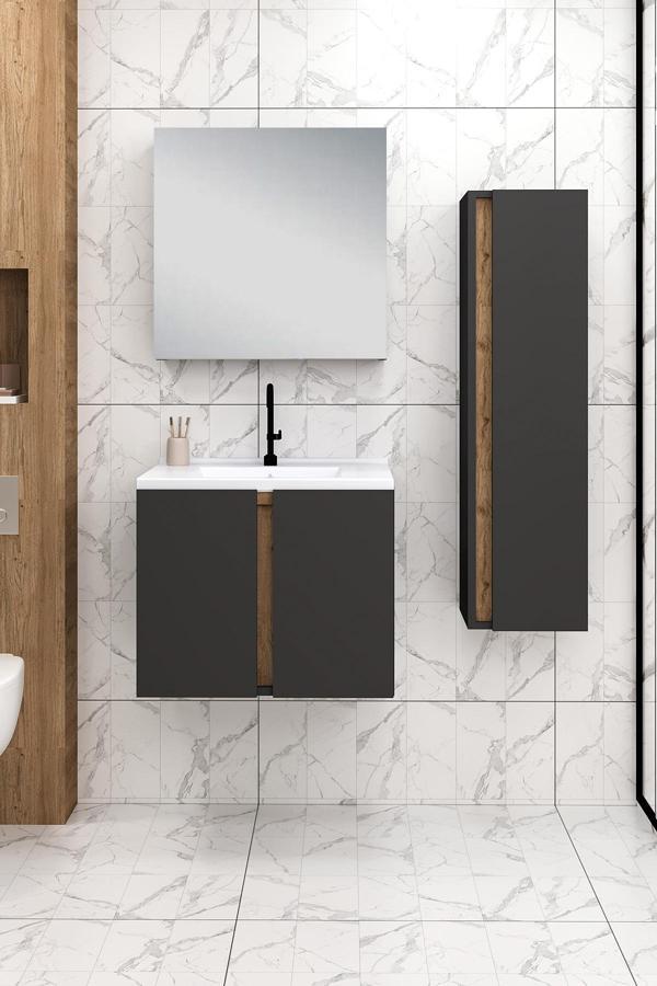 65 cm Lavina Banyo Dolabı + 30 cm Lavina Boy Dolabı - Image 1
