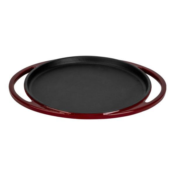 Yuvarlak Pizza Krep Pankek Tavası Döküm Demir Yekpare Çift Kulplu Çap(Ø)28cm. - Image 1