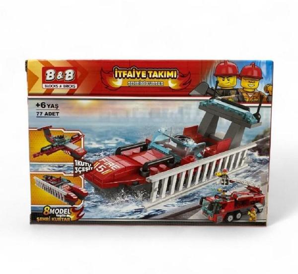 77  Parça İtfaiye Takımı Lego Seti  1497 - Image 1