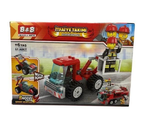61  Parça İtfaiye Takımı Lego Seti  7592 - Image 1