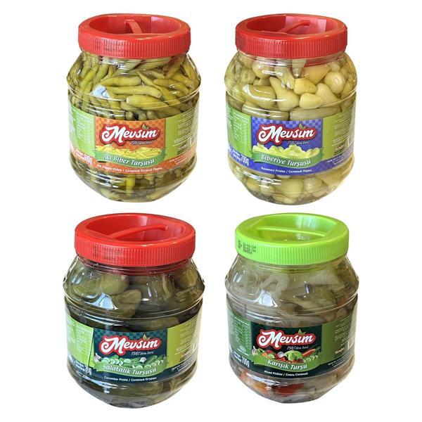 Mevsim Turşu Biber-Salata-Karışık 1350 gr 4 lü Karma Koli - Image 1