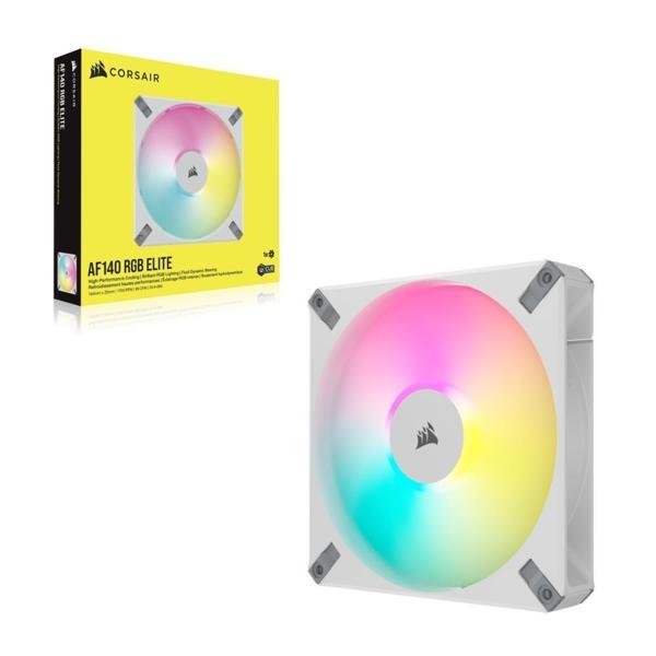 CORSAIR iCUE AF140 RGB ELITE 140mm PWM Beyaz Kasa Fanı - Image 1