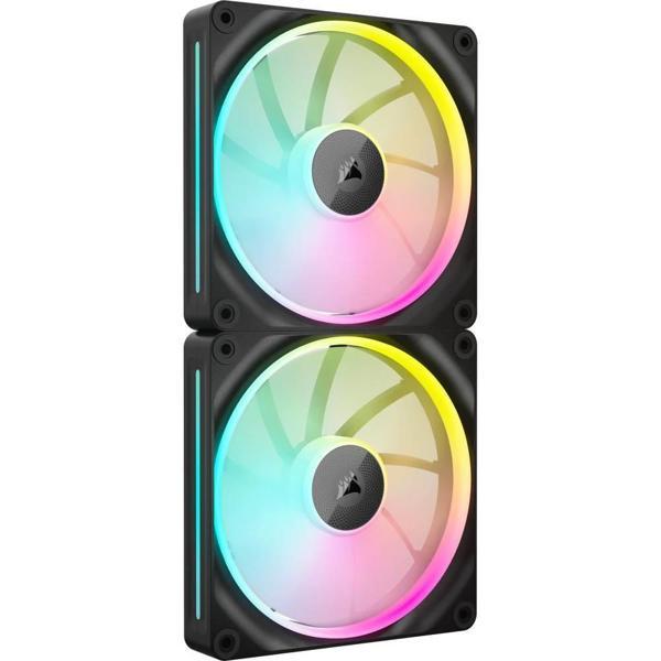 CORSAIR iCUE LINK LX140 RGB 140mm PWM Siyah İkili Kasa Fanı - Image 1