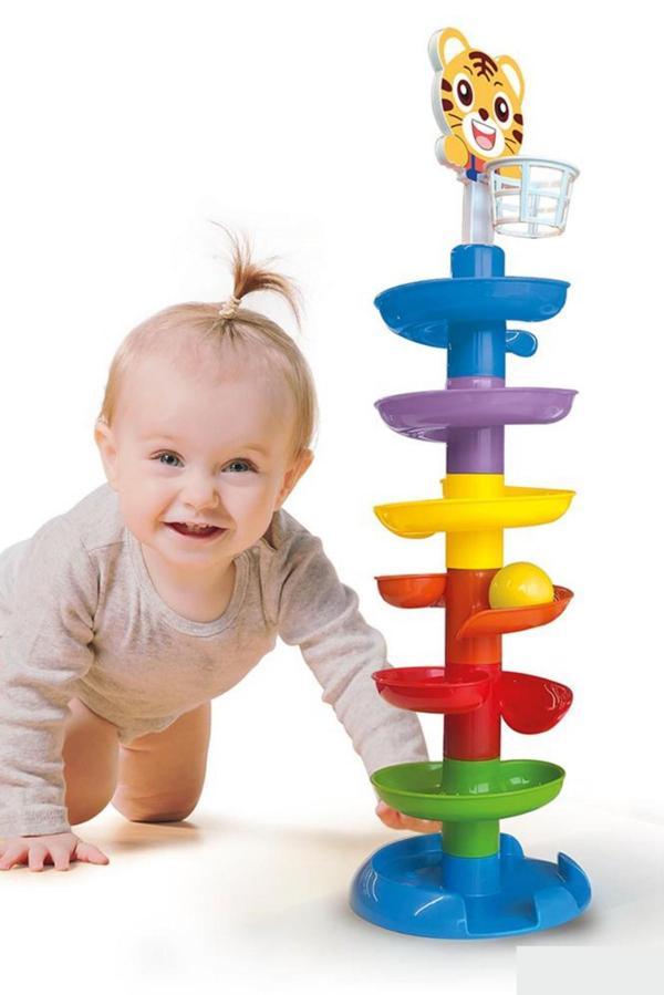 Top Yuvarlama Kulesi – 63 cm Top Kulesi Eğitici Oyuncak - Image 1