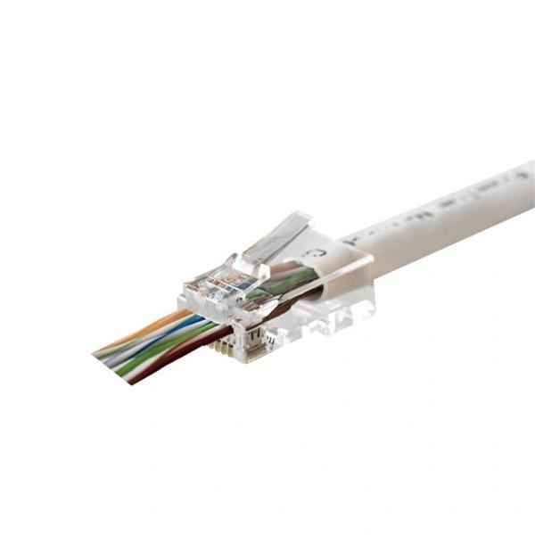Orıng Mpc6u3ez Cat6 Plug U/utp Ezrj45 Yeni Nesil Altın Uç Konnektör 100 Lü Paket - Image 1