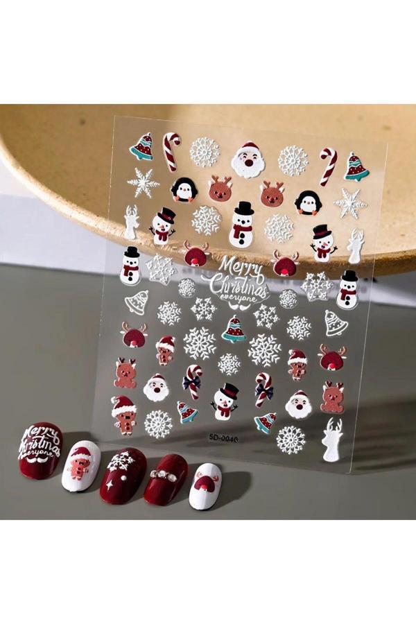 Ellea Nail 5D-0040 Kabartmalı Tırnak Stıcker - Image 1