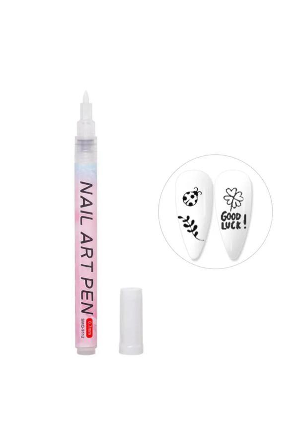 Ellea Nail Ellea Nail Nail Art Çizim Kalemi Beyaz - Image 1
