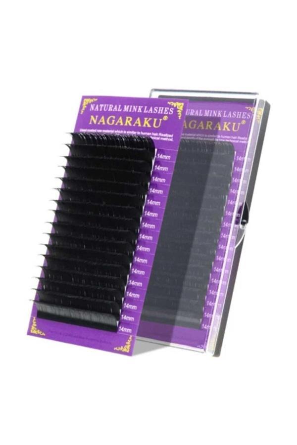 Nagaraku Ipek Kirpik C Kıvrım 0,07 Kalınlık - 14Mm Uzunluk - Image 1