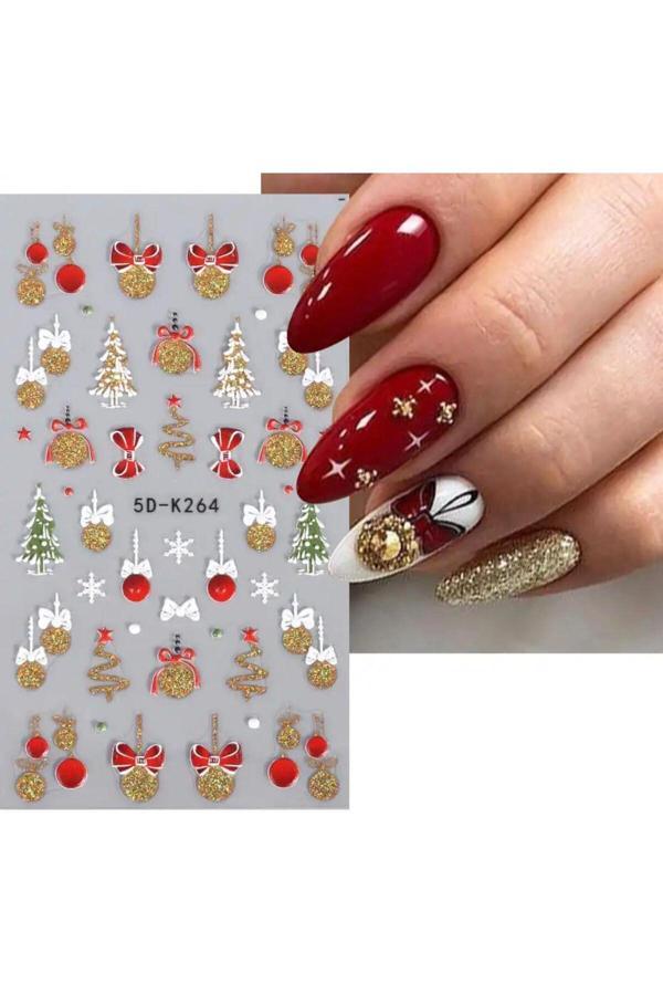 Ellea Nail 5D-K264 Kabartmalı Tırnak Stıcker - Image 1