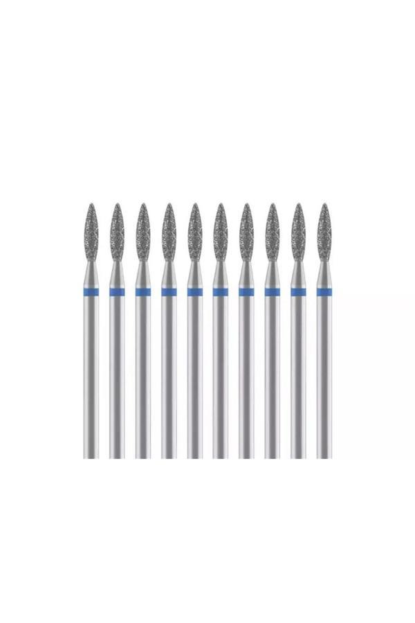 Ellea Nail 10Lu Ateş Mavi Elmas Freze Uç - Image 1
