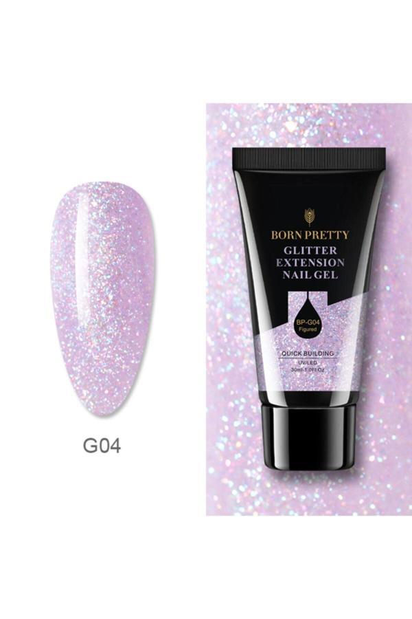 Born Pretty Simli Pullu Parlak Poly Gel 04 - Image 1