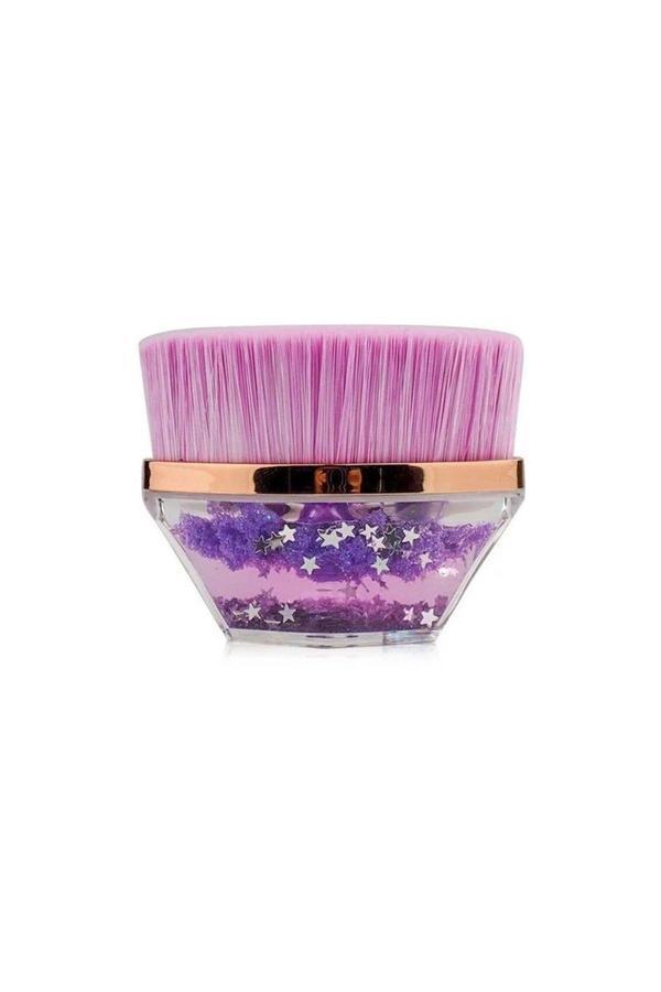 Ellea Nail Simli Tırnak Toz Fırçası - Mor - Image 1