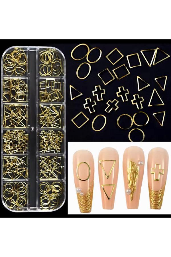 Ellea Nail Tırnak Charm Süsleme Gold - Image 1
